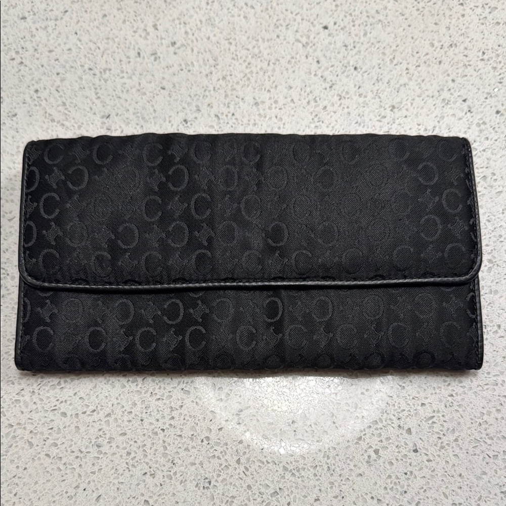 Celine Satin Continental Envelope Wallet